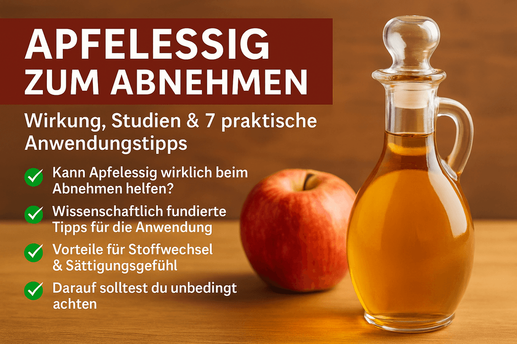 Apfelessig zum Abnehmen: Wirkung, Studien & 7 praktische Anwendungstipps